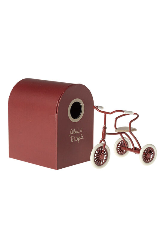 Tricycle with Garage - Red | Abri à Tricycle