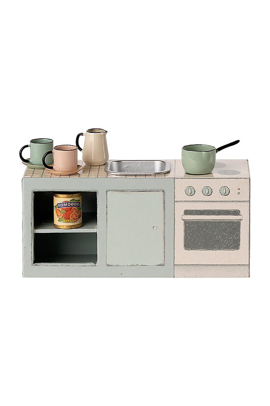 Kitchen Counter with Accessories, Mouse - Sand | Maileg 11-5204-00