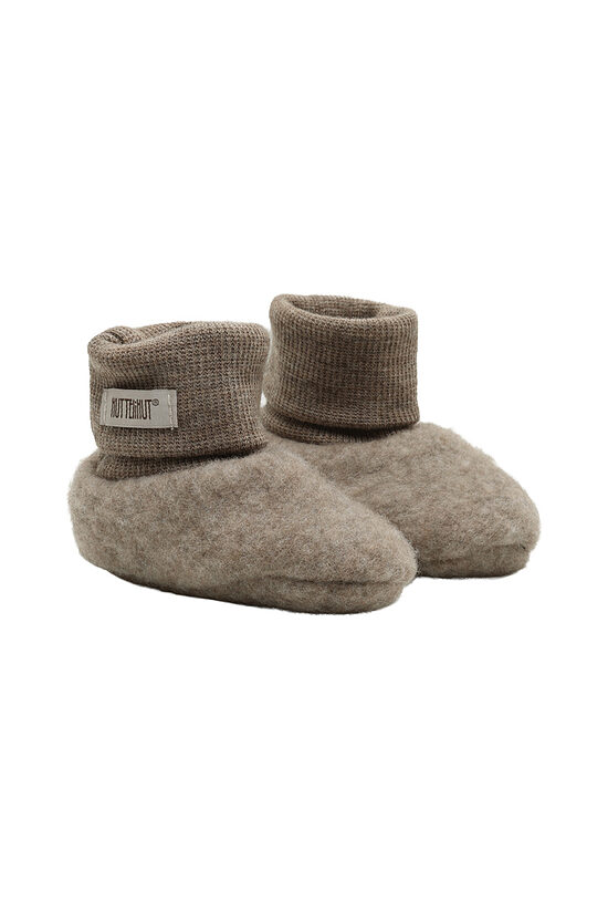 Merino Wool Fleece Booties Footies - Savannah Melange | HUTTEliHUT 481041-2047