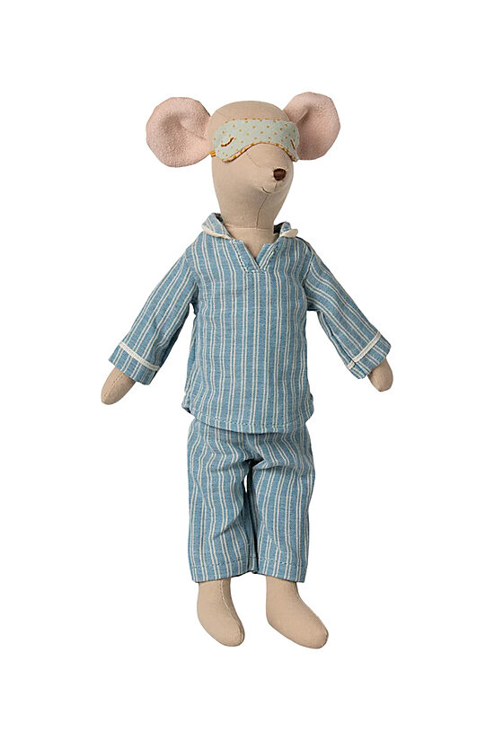 Medium Mouse Soft Toy in Pyjamas, Medium Mouse - Pyjamas | Maileg 17-2401-00