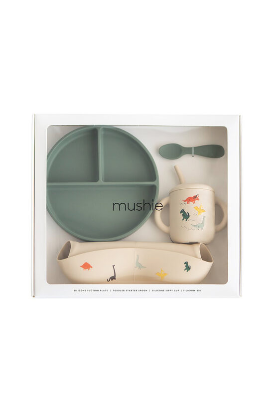 Mushie Silicone Feeding Toddler Set - Dinosaurs | Mushie 102093