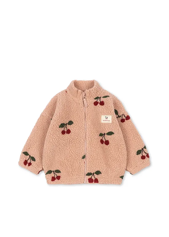 Kids Jody Teddy Fleece Jacket - Ma Grande Cerise Blush | Konges Slojd KS105720