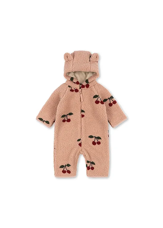 Kids Jody Teddy Fleece Onesie - Ma Grande Cerise Blush | Konges Slojd KS105721