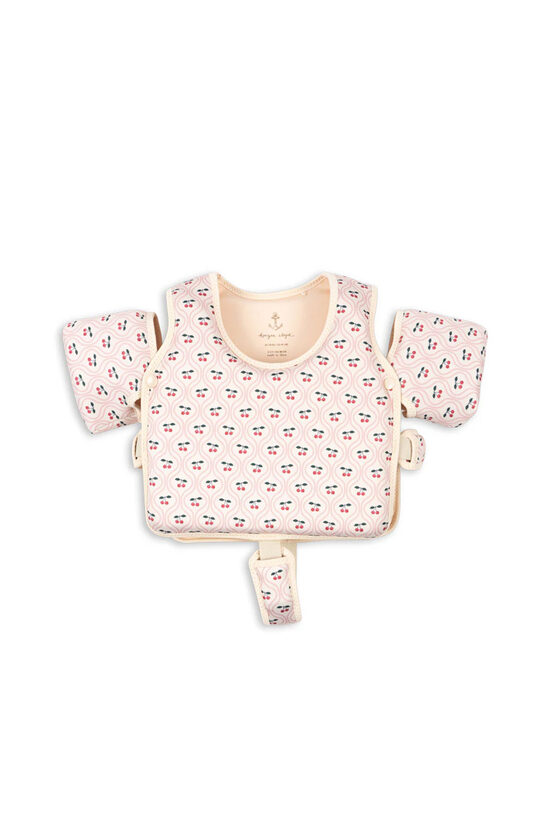 Peldveste ar Noņemamiem Spārniņiem HOLLIS, CHERRY PINK MOTIF | Konges Slojd KS103374