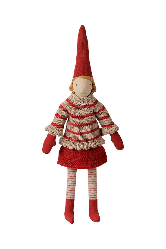Pixy Girl in Striped Knitted Sweater, Size 2 - Girl - Striped Knitted Sweater | Maileg 14-6422-00