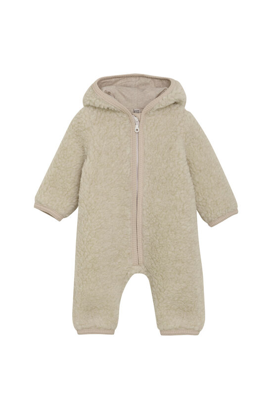 Wool Teddy Pram Suit - Cement | HUTTEliHUT 