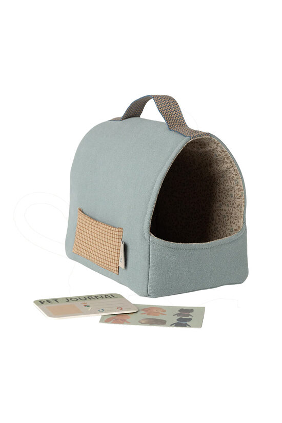 Pet Carrier - Dusty Blue | Maileg 16-6915-01