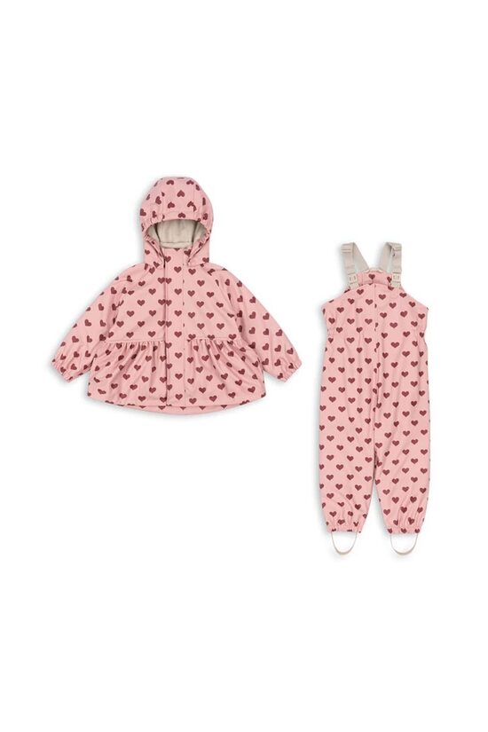Bērnu lietus tērps Rainy Palme - Amour Pink - Konges Slojd