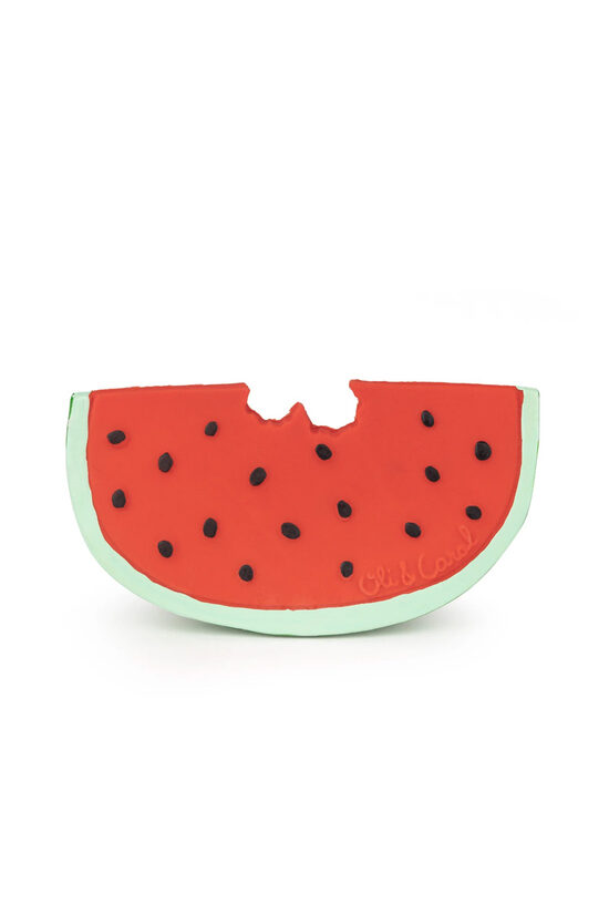 Wally the Watermelon Baby Teether - Natural Rubber Teether & Bath Toy | Oli Carol