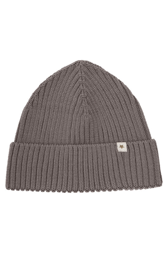 Beanie Wool Knit - Huttelihut - Brown Melange 