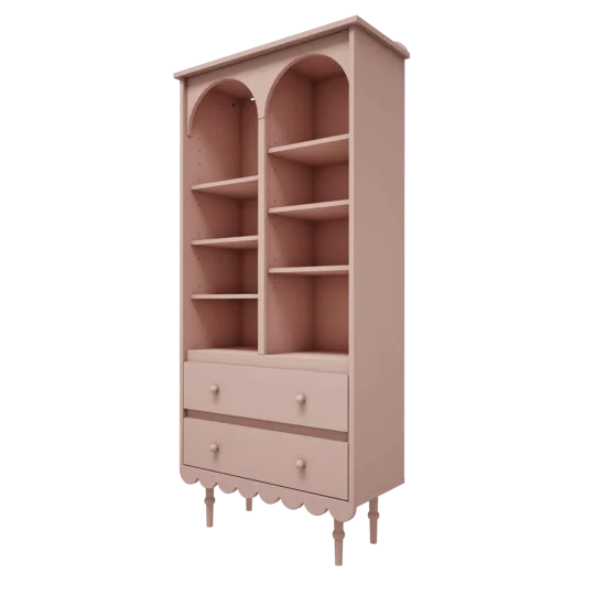 Bērnistabas Lielais Grāmatu Plaukts - Pink / Babushka