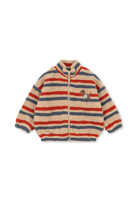 Jody Teddy Jacket - Konges Slojd - Tangerine Stripe KS105712