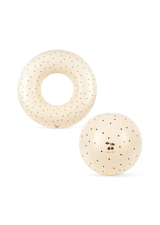 Swim Ring and Beach Ball Set - Navy Dots | Konges Slojd KS105094