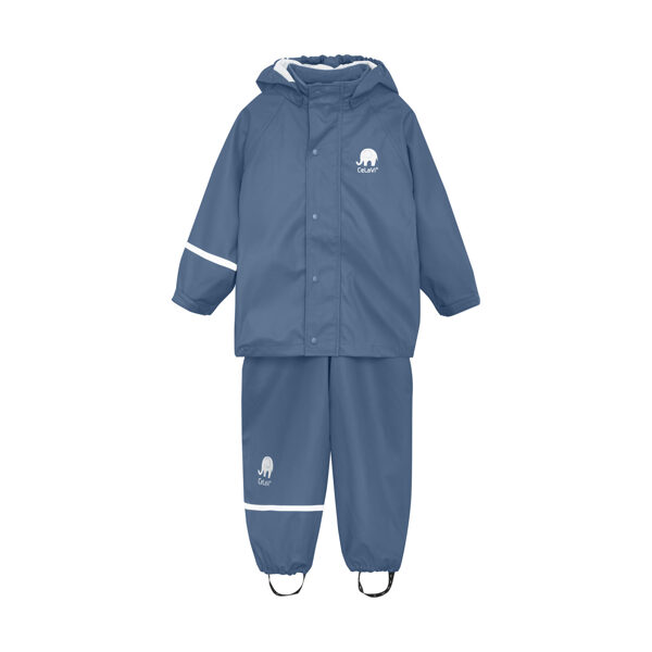 Basic Rainwear Set - CeLaVi -Solid PU - Ice Blue