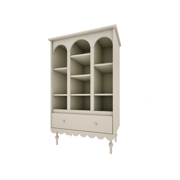 Bookshelf olive - Woodluck design - Olive / Babushka