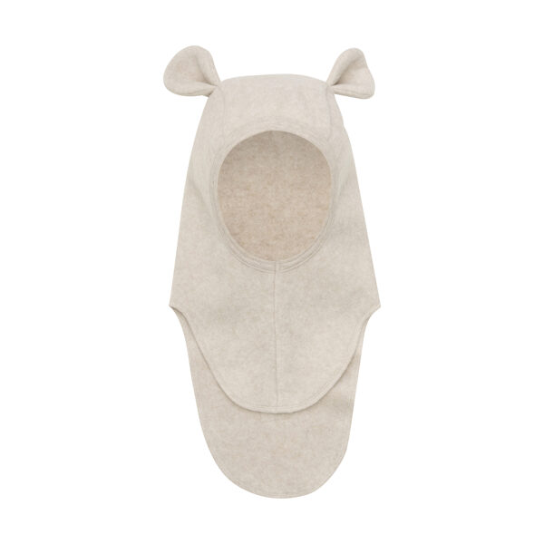 Balaclava Ears Cotton Fleece - Camel Melange | 460266-2044