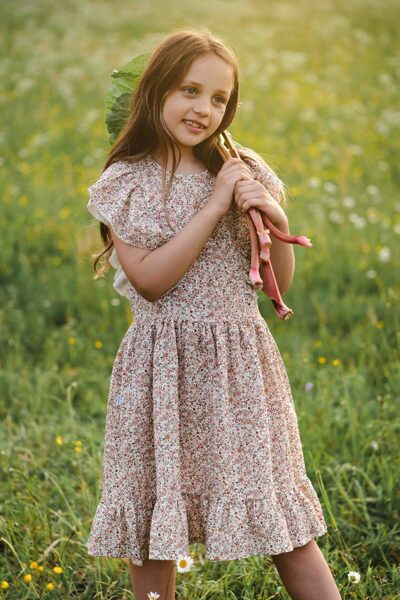 Meiteņu muslīna kleita - Midsummer