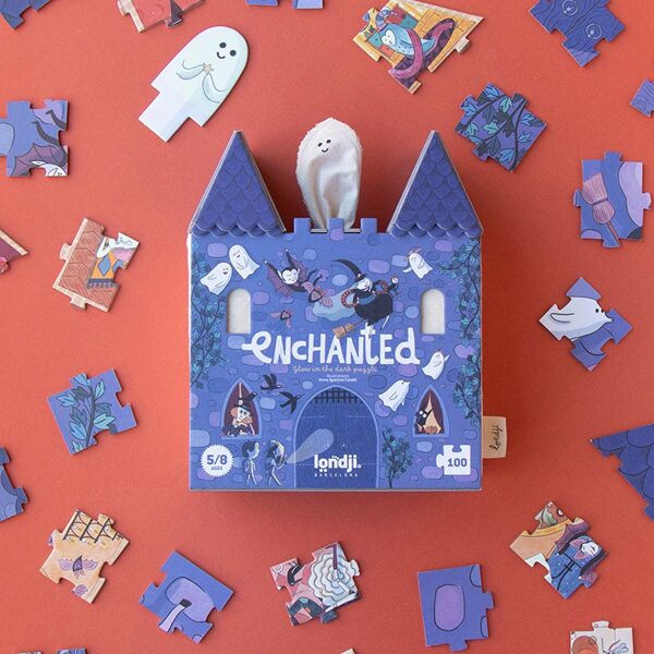 Abpusējā Puzle Ar Tumsā Spīdošiem Elementiem - Enchanted