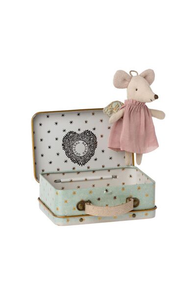 Maileg - ANGEL MOUSE IN SUITCASE 