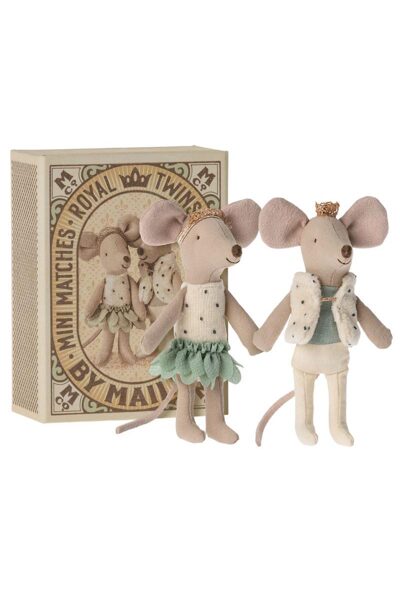 Maileg - ROYAL TWINS MICE, LITTLE SISTER AND BROTHER IN BOX