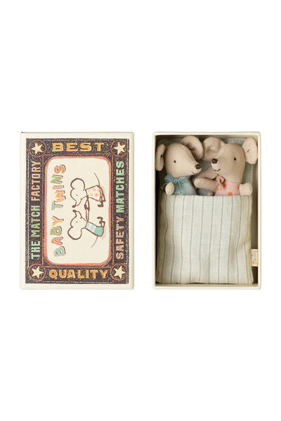 Twins, Baby Mice In Matchbox | Maileg 17-5000-00