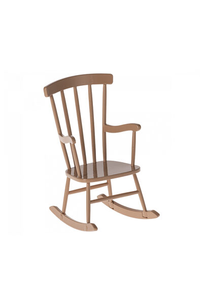 Šūpuļkrēsls - Maileg - Rocking chair, Mouse - Dark powder