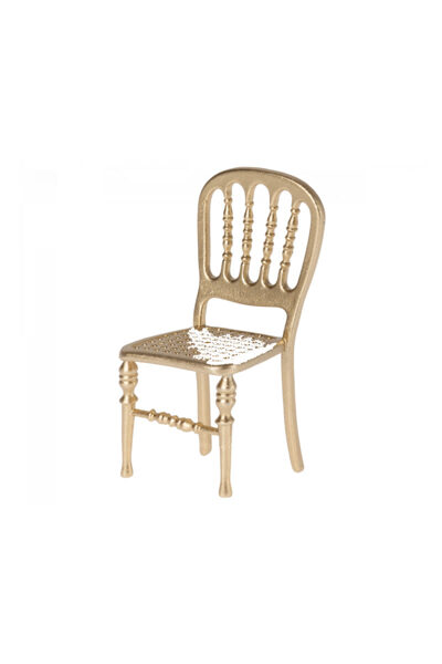 Zelta krēsls - Maileg - Chair, Mouse - Gold