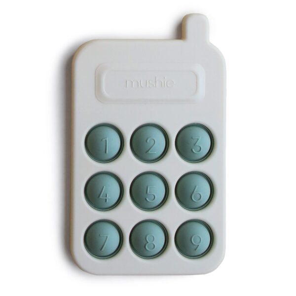 Rotaļlieta - Mushie - Phone Press Toy Cambridge Blue