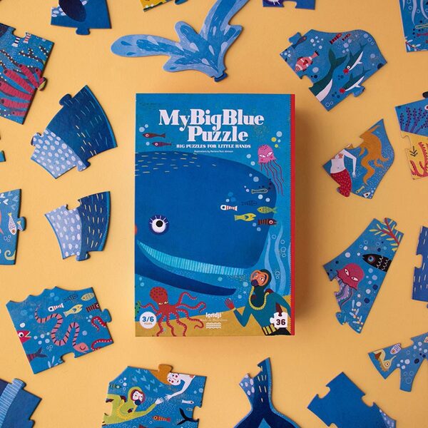 Puzle - Londji - MY BIG BLUE PUZZLE