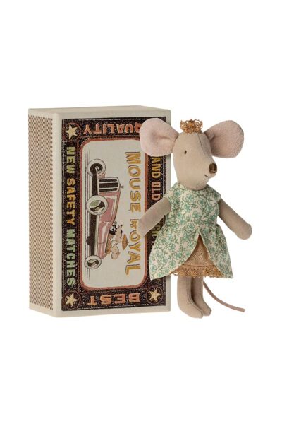 Maileg - PRINCESS MOUSE, LITTLE SISTER IN MATCHBOX