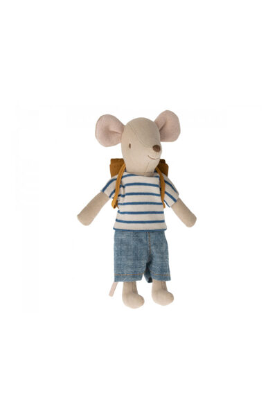 Lielais peļu brālis - Maileg - Tricycle mouse, Big brother with bag