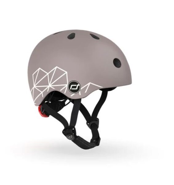 SCOOT AND RIDE HELMET (XXS-S) BROWN LINES