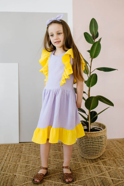 Muslīna matu lenta - Violeta