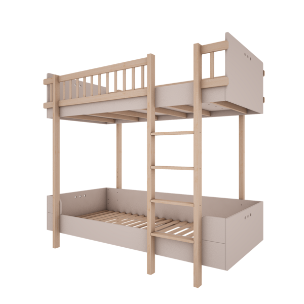 Module Bed - Bunk And Tall Loft Bed - Cashmere