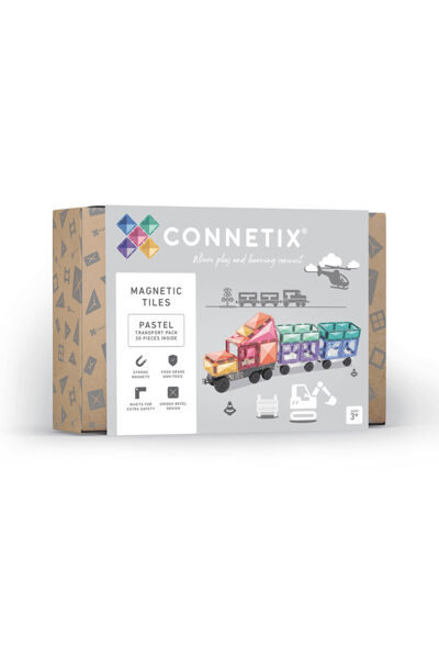 Magnētiskais konstruktors - Connetix - Pastel Transport Pack 50 pc