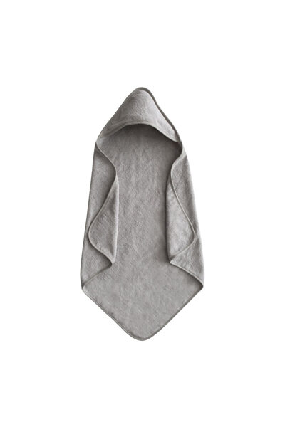 Mushie Hooded Towel - Gray