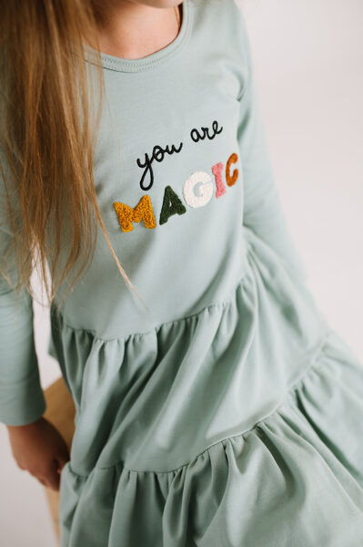 Warm dress - You are Magic - Blue Surf