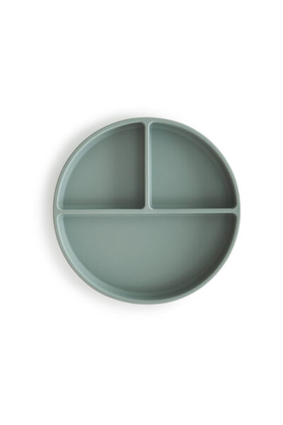 Mushie Silicone Plate - Cambridge Blue