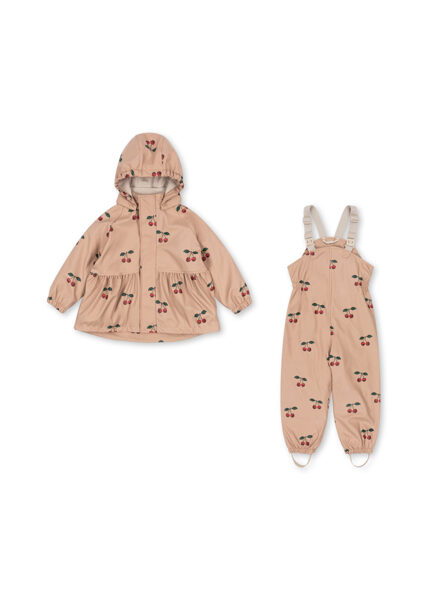 RAINY PALME SET GIRL - MA GRANDE CERISE BLUSH - Konges Slojd