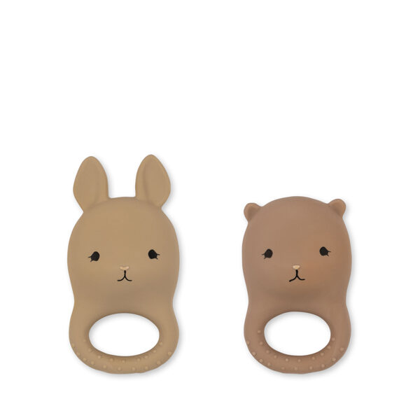 2 Pack Teethers - Rabbit/Bear