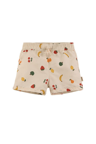 Strömstad Printed Swim Shorts With Fruit Cream - Kuling