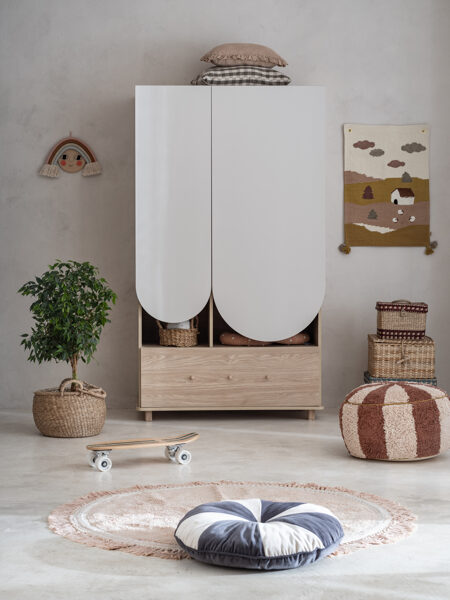 Bērnistabas skapis - Bloom - Kašmirs / Ozols